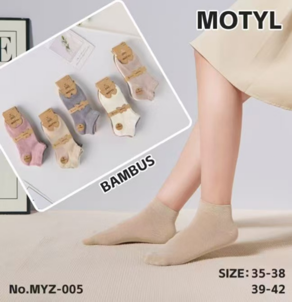 Stopki damskie Roz 35-42, Mix kolor Paczka 40 szt